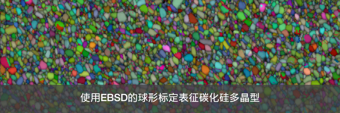 使用EBSD的球形标定表征碳化硅多晶型