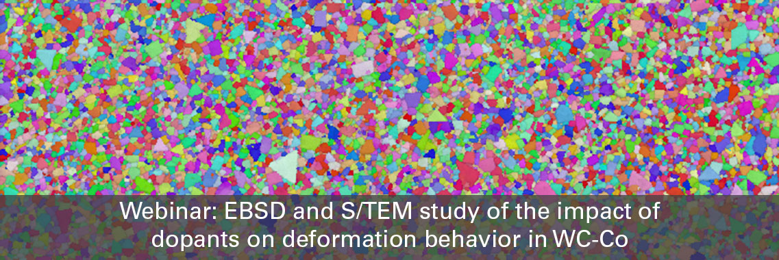 EBSD and S/TEM study of the impact of dopants on deformation behavior in WC-Co