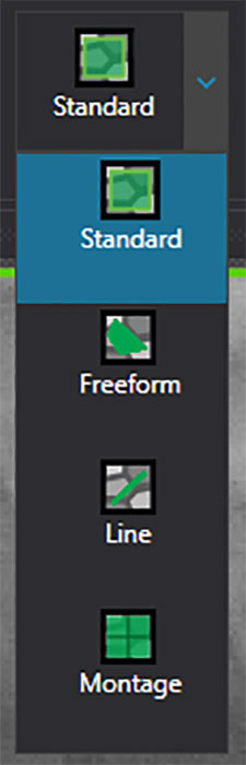 Context sensitive layout selection.