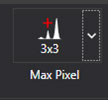EDAX APEX 软件中开启Maximum Pixel Spectrum 功能的按钮。
